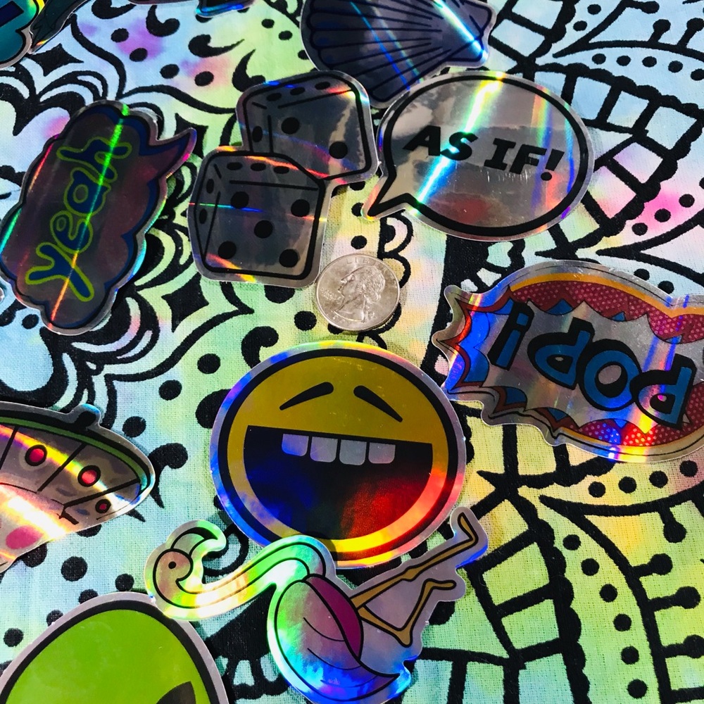 POP Metallic Prismatic Reflective Single Decor Sticker - Picture 7 of 8